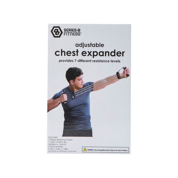 Series-8 Fitness™ Adjustable Chest Expander Black - Picture 1 of 1